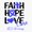 1pcs, variant on Faith Hope Love ALS Cure Support Sticker