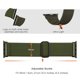 thumbnail image 2 of Pack de 2 correas compatibles con Apple Watch de 45 mm, 44 mm y 42 mm, correa de bucle para iWatch SE Ultra Series 8, 7, 6, 5, 4, 3, 2 y 1, color negro y verde, 2 of 4