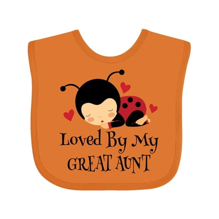 

Inktastic Loved by My Great Aunt Gift Baby Boy or Baby Girl Bib
