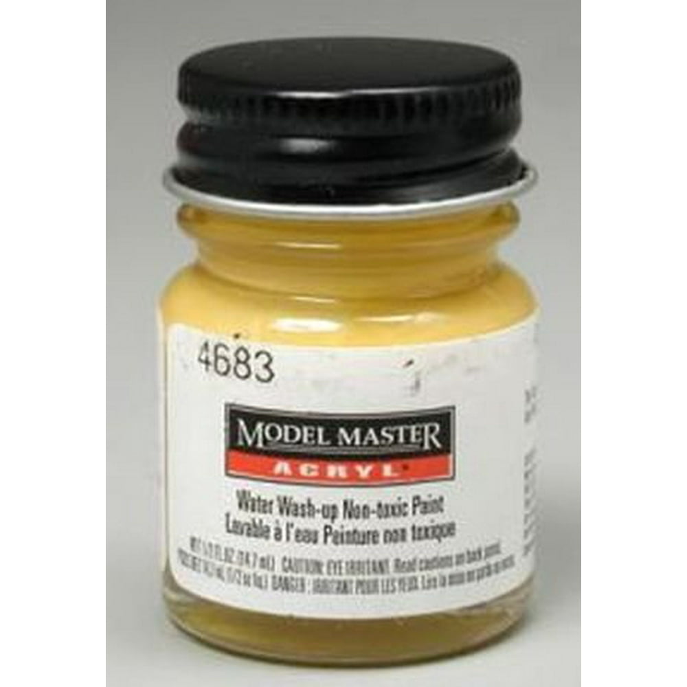 Chrome Yellow Testors Acrylic Plastic Model Paint