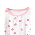 thumbnail image 3 of WIBACKER Cotton Nightgowns for Girls Long Sleeve Pajamas Dresses Sleepwear Princess Dress Strawberry Night Dress for Kids 4-16Y, 3 of 6