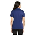 thumbnail image 2 of Port Authority Women's Silk Touch Performance Polo Moisture Wicking Shirt Royal Large, 2 of 3