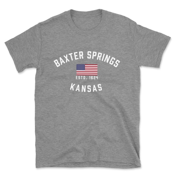 Baxter Springs Kansas Patriot Men's Cotton T-Shirt