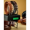 thumbnail image 5 of Marino’s Men Genuine Leather Dress Belt with Single Prong Buckle, 5 of 6