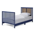 thumbnail image 4 of Suite Bebe Connelly Mini Crib with Mattress Pad, Midnight Blue & Vintage Walnut, 4 of 7