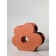 thumbnail image 1 of Florero de cerámica NQ Decoración Geométrica Naranja rojo, 1 of 4