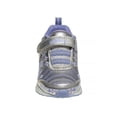 thumbnail image 4 of Disney Frozen Ii Girls Hook And Loop Sneakers with Two White Lights, Silver Blue, Size: 9, 4 of 8