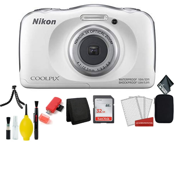 Nikon Coolpix W150 Wi-Fi Rugged Waterproof Digital Camera (White