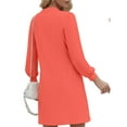 thumbnail image 6 of UVN Dresses for Women Long Sleeve V Neck Dress Fall Casual Midi Dress, 6 of 10