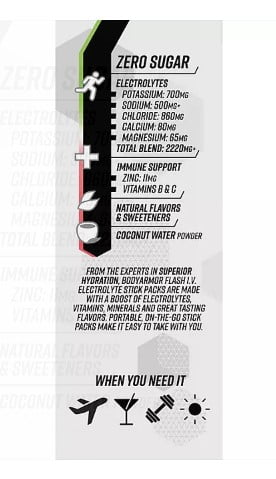 BODYARMOR Flash I.V. Electrolyte Powder Sticks Variety Pack 24 pk.