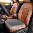 thumbnail image 5 of Soft Car Seat Cover 18x18 Inches Fluffy Wool Sheepskin Seat Protector Universal Fit for Auto SUV Trucks Car Interior Accessories Home Office Use, 5 of 6