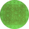 thumbnail image 1 of Ahgly Company Indoor Round Oriental Green Traditional Area Rugs, 6' Round, 1 of 4