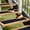 Black, variant on 12 Pack Anti Slip Traction Treads with Glow in dark Stripe , 6" X 32", Best Grip Tape Grit Non Slip, Outdoor Non Skid Tape, High Traction Friction Abrasive Adhesive for Stairs Step
