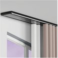 thumbnail image 1 of Double Rail de Rideau, Rail de Plafond pour Rideaux, Rail de Rideau Ultra-Fin, avec Accessoires, Rail Droit en Aluminium pour Maison Hôtel RVs École (Noir, 8.5 Pieds/260cm), 1 of 7