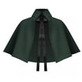 thumbnail image 3 of Hvyesh Victorian Gothic Renaissance Medieval Steampunk Collar Capelet Womens Short Cape Cloak, 3 of 6