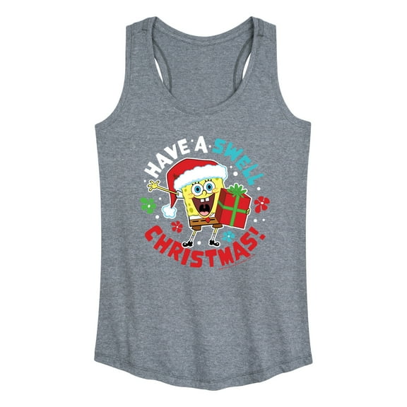 SpongeBob SquarePants - Have A Swell Christmas - Women's Racerback Tank Top