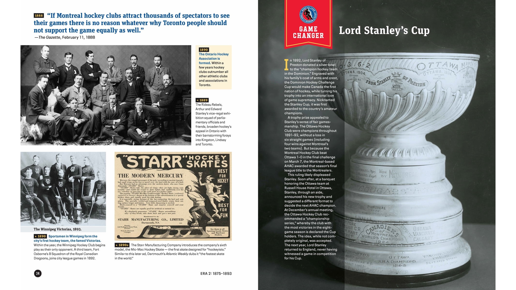 Hockey Hall of Fame Timeline of the Game by Don Weekes