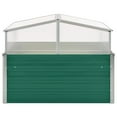 thumbnail image 2 of vidaXL Greenhouse Green Galvanized Steel, PC Board 39.4x39.4x30.3 in, 2 of 9