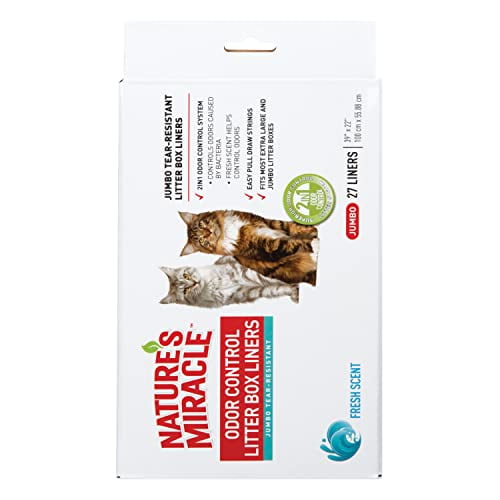 Nature's miracle jumbo litter box liners 2025