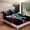Black Green Blue, variant on Cartoon Pug Dog Twin Fitted Sheet Colorful Doughnut Bedding, Pink Headphone Headset Bed Sheets Hippie Black Bed Cover, Donut Dessert Polka Dots Bed Set for Kids (Deep Pocket)（No Top Sheet）