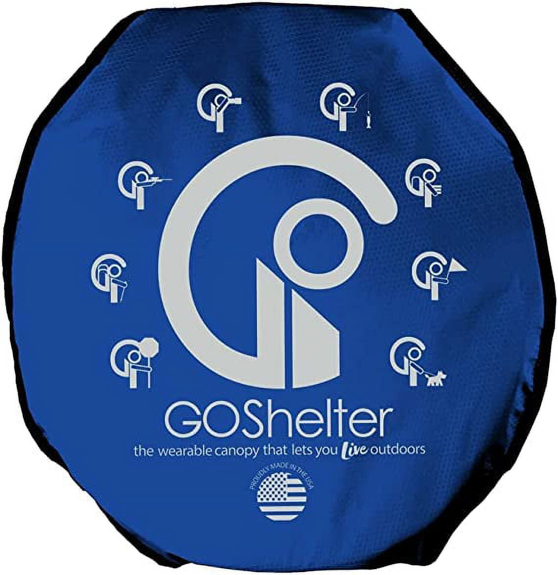 Hands Free Umbrella by Go Shelter - Self Shelter Canopy Cover for Photographers, Outdoor Activities, Sporting Events, Rain or Sun Shade - U 並行輸入品 : GOSHELTER Backpack Umbrella Hands Free Canopy for