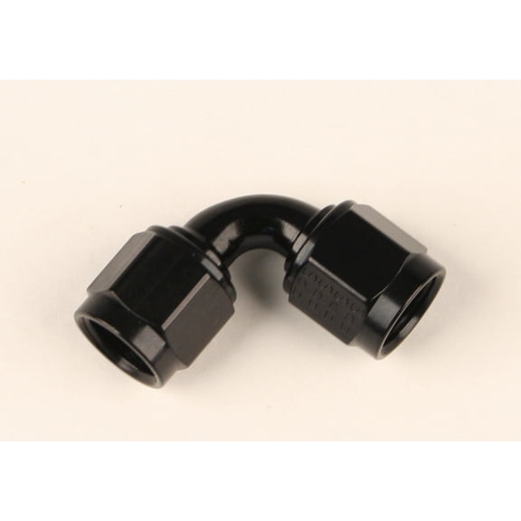 4an Female 90-Degree Coupler Fitting Black