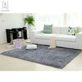 thumbnail image 3 of GustaveDesign Large Size Fluffy Rugs Fashion Color Living Room Carpet Comfy Bedroom Home Decorate Area Rugs Pads "39.4inch * 63inch,Gray", 3 of 10