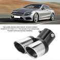 thumbnail image 2 of 63mm / 2.5in Stainless Steel Car Dual Exhaust Tip Tail Pipe Car Accessory, 2 of 3