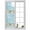 Green Blue, variant on Beach Coastal Beige Window Privacy Film, Nautical Shell Starfish Coral Summer Static Cling UV Sun Blocking Heat Control Window Tint Day and Night, Non-Adhesive One Way Privacy Cover 17.7''x39.3''