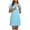 Light Blue, variant on Maternity Dresses for Women Short Sleeve Knee Length Dress Crewneck Summer Dresses Solid Loose Beach Sleepwear