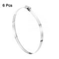 thumbnail image 3 of Uxcell Hose Clamp, 5 5/9" to 6 1/2" Adjustable Stainless Steel Worm Gear Hose Clamps for Fuel Line Plumbing, 6 Pack, 3 of 7
