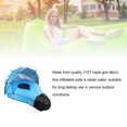 thumbnail image 3 of Inflatable Lounger Air Sofa with Sun Shade, Water Proof Inflatable Couch Chair Quick Blow Up  for Outdoor, 3 of 7