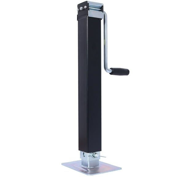 Pro Series Square Jack, 8,000 lb Capacity Heavy Duty Weld-On Jack with Drop Leg & 15" Lift