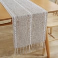 thumbnail image 6 of Cterwk Table Runner with Tassels, Embroidered Cotton Linen Table Runner Boho Table Runners for Christmas Party and Wedding, 90x13 Inches, 6 of 7