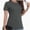 Deep Gray, variant on Basic T Shirts for Women Short Sleeve Casual Summer Tops Trendy Solid Loose Fit Tshirt