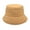 Khaki, variant on Hats for Women Solid Lattice Style Windproof Thermal Bucket Fisherman Cap For Girls Fall Winter Daily Accessory