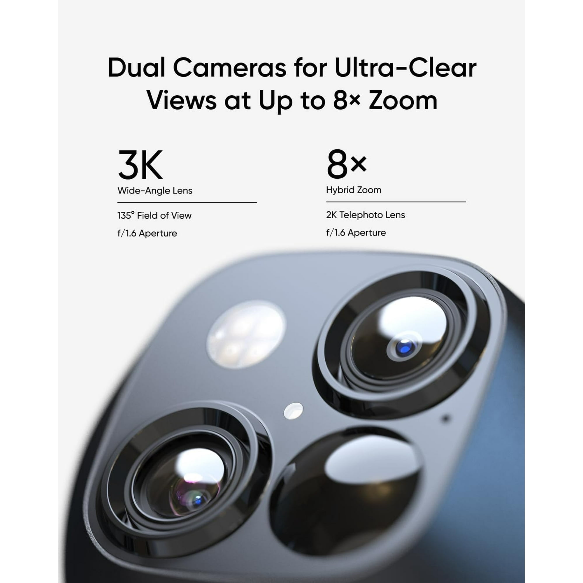 Dual Cameras for Ultra-Clear Views
