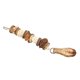 thumbnail image 5 of Juguete Para Masticar Loros Y Pájaros, Bolas De Ratán De Madera Natural, Nueces, Juguete Para Morder Pájaros Con Gancho De Acero Inoxidable, 5 of 7