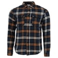 thumbnail image 4 of Denim  Flower Men's Flannel Plaid Shirt, 4 of 11