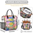 thumbnail image 5 of OBREWU Pioneer Flower Womens Lunch Box for Work,Insulated Large Pioneer Flower Lunch Bag for Women,Loncheras Para Mujer,Leakproof Adult Lunch Bag for Work,Beach,Travel,Picnic,Camping, 5 of 7