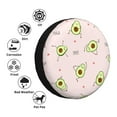 thumbnail image 5 of Bingfone Avocado Doing Sport Yoga Spare Tire Cover Weatherproof Universal Wheel Protectors For Rv Camper Travel Trailer Suv Truck 15 Inch, 5 of 9