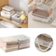 thumbnail image 2 of Organizador transparente: organizador transparente de gran capacidad para guardar jerséis, sábanas y ropa de cama; bolsa de almacenamiento plegable; contenedor de viaje, 2 of 4