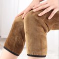 thumbnail image 1 of 1 Pair Women Men Winter Knee Warmers Knee Brace Sleeve, Winter Knee Warmers Zipper Thicken Soft  Lining Leg Warmer Sleeves Leg Warmer Knee Pads, 1 of 7
