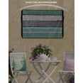 thumbnail image 6 of Outdoor TV Cover 40 to 43 Inch Weatherproof, Teal Grey Farmhouse Wood Texture Waterproof TV Screen Protector for Outside Decor with Zipper and Pocket 40"L x 25"H , Vintage Rustic Wooden Plank, 6 of 7