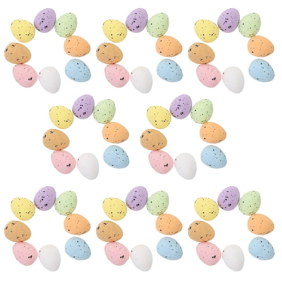 HOMEMAXS 100pcs Colorful Foam Eggs Decoration Simulation Pigeon Egg Model Party Favor Easter