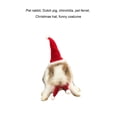 thumbnail image 3 of Greeniant Mascotas conejos liebre cerdo hurón gorro de Navidad divertido disfraz hámster silenciador ropa otoño vestir accesorios de maquillaje Memoriales de mascotas Greeniant PT004583-01, 3 of 6