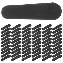 200pcs Non-Slip Silicone Hanger Grips with Dotted Surface for Wood or Plastic Hangers Black