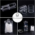 thumbnail image 3 of Cotton Swab Dispenser Cotton Swab Holder Plastic Cotton Swab Holder Clear Cotton Swab Acrylic Container, 3 of 5