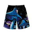thumbnail image 3 of Binienty Men's Board Shorts Swim Trunks With Mushroom Snail Print - Quick Dry for Summer Beach and Water Activities, 3 of 10
