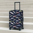 thumbnail image 5 of Uemuo Sardine Printed Washable Luggage Cover - Fashion Suitcase Protector Fits 18-32 Inch Luggage -X-Large, 5 of 9